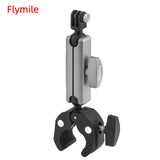 Flymile Super Clamp Mount with 360° Ballhead Bicycle/Motorcycle Handlebar Mount for Insta360 X5/Action 5/Pocket 3/GoPro Camera
