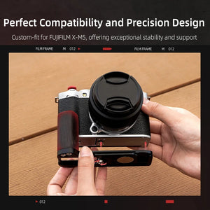 Flymile X-M5 Thumb Grip for FUJIFILM X-M5 Camera Aluminum Alloy Metal Grip Photographic Stabilization Bracket Accessories