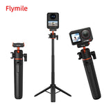 Flymile Extendable Selfie Stick Tripod for DJI OSMO 360/Action 5 Pro Accessories With Quick-release Magnetic Base Handle 21.25IN