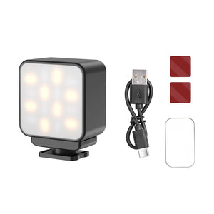 Flymile Video Light Mini LED Vlog Magnetic Fill Light for DJI Pocket 3/Action 5 Pro Camera Accessories 3000K/4700K/6500K