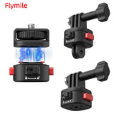 Flymile Magnetic Quick Release Adapter for GoPro 13 Camera 1/4'' Converter Tripod Base Mount for Insta360 X4/Action5 Accessories