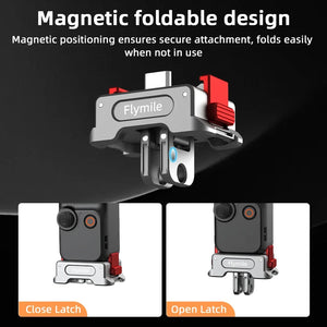 Flymile Concept Charging Base for DJI Pocket 3 Desktop Type-C Charging Dock 1/4 Screw Hole Tripod/Selfie Stick Mount Adapter