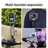 Flymile Metal Cage Frame Case for DJI Action 5 Pro Camera Accessorise Multifunction Expansion Protector Cold Shoe Mount Adapter