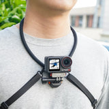Flymile Neck Holder Quick Release Mount for DJI Action 5 Pro/Osmo 360/Pocket 3/Insta360 X5 /Go Ultra Accessories POV Neck Mount