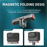 Flymile Magnetic Base Expansion Bracket for Insta360 GO3/3S Camera Adapter 1/4 Screw Hole Sports Camera Photography Accessories