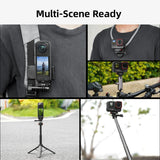 Flymile X5 Magnetic Quick Release Base Mount for Insta360 X5 X4/Ace Pro/Ace Pro 2 Accessories Extension Bracket Foldable