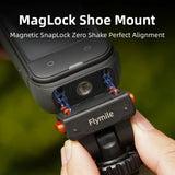 Flymile Magnetic Quick Release Base Adapter Mount Gimbal for Insta360 X5/Ace Pro 2 Accessorsie Extension Bracket with Cold Shoe