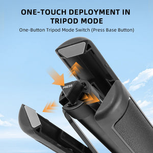 Flymile Extendable Tripod Adjustable Selfie Stick Long Hand Grip for DJI Pocket 3/Action 5/Insta360/Gopro Hero 13 12 Accessorise