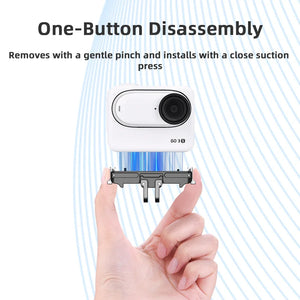 Flymile Adapter Magnetic Base for Insta360 GO 3/GO 3S Expansion Bracket Mount 1/4 Thread Tripod Adapter Mount Plate Accessory