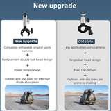 Flymile Super Clamp Mount with 360° Ballhead Bicycle/Motorcycle Handlebar Mount for Insta360 X5/Action 5/Pocket 3/GoPro Camera