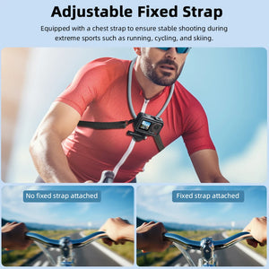 Flymile Neck Mount for DJI Action 5/Gopro 13/Insta360 Camera/Phone Neck Holder for Indoor Outdoor Video Recording POV Vlog