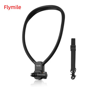 Flymile Neck Holder Quick Release Mount for DJI Action 5 Pro/Osmo 360/Pocket 3/Insta360 X5 /Go Ultra Accessories POV Neck Mount