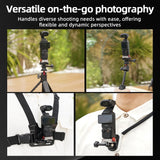 Flymile Concept Charging Base for DJI Pocket 3 Desktop Type-C Charging Dock 1/4 Screw Hole Tripod/Selfie Stick Mount Adapter