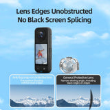 Flymile Lens Guard Caps for Insta360 X4 Panoramic Camera Anti-fogging Protective Cover Anti-Scratch Shell Portable Accessories