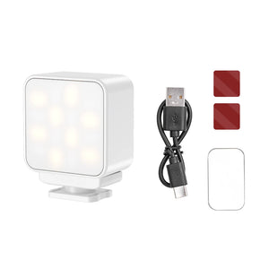 Flymile Video Light Mini LED Vlog Magnetic Fill Light for DJI Pocket 3/Action 5 Pro Camera Accessories 3000K/4700K/6500K