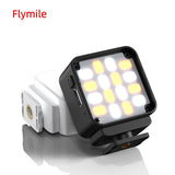 Flymile Video Light Mini LED Vlog Magnetic Fill Light for DJI Pocket 3/Action 5 Pro Camera Accessories 3000K/4700K/6500K