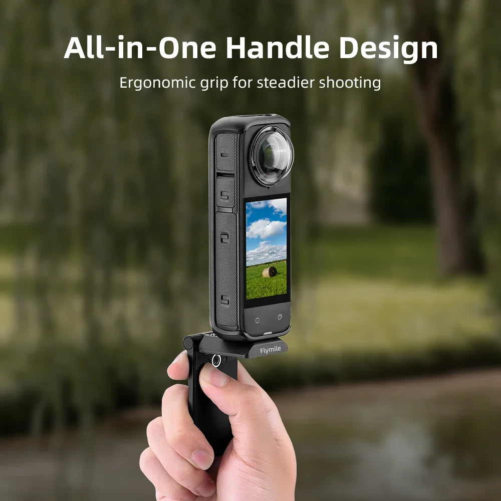 Flymile Strong Magnetic Mount Stand for Insta360 X5/X4 Camera Magnet Holder Bracket Stand Base for DJI Pocket 3 Accessorise