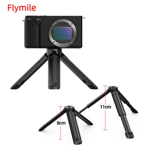 Flymile Mini Desktop Tripod Foldable Bracket Stand for for Gopro Camera Phone Vlgo Photography Accessories with 1/4'' Screw