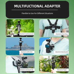 Flymile Extension Bracket For DJI Osmo Pocket 3 Protection Shell With Cold Shoe Adapter Mount Camera Photography Accessories