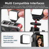Flymile Video Light Mini LED Vlog Magnetic Fill Light for DJI Pocket 3/Action 5 Pro Camera Accessories 3000K/4700K/6500K