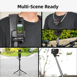 Flymile Ace Pro 2 Magnetic Base Quick Release Mount for Insta360 X5 Accessories Dual-Claws 1/4"Screw Adapter Extension