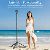Flymile Universal Tripod Handheld Portable Mount For GoPro Hero 12 11 10 9/Insta360 X4 X3/DJI Pocke 3/Action 5 Stand Accessories