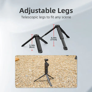 Flymile Mini Desktop Tripod Foldable Bracket Stand for for Gopro Camera Phone Vlgo Photography Accessories with 1/4'' Screw