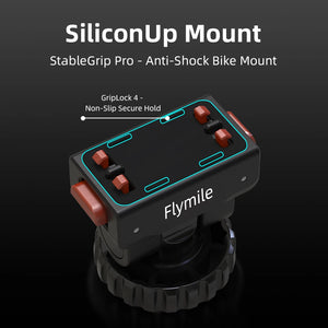 Flymile Magnetic Quick Release Base Adapter Mount Gimbal for Insta360 X5/Ace Pro 2 Accessorsie Extension Bracket with Cold Shoe