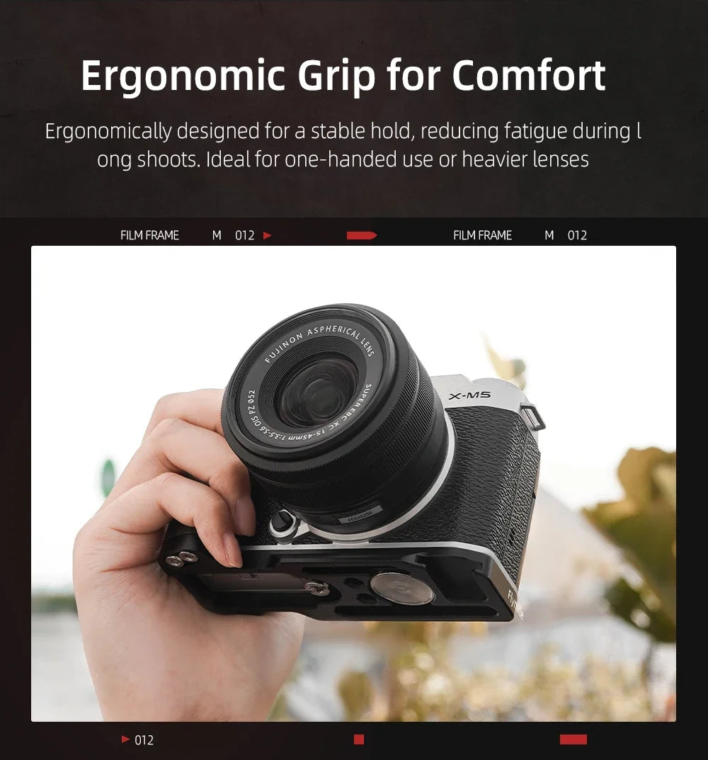 Flymile X-M5 Thumb Grip for FUJIFILM X-M5 Camera Aluminum Alloy Metal Grip Photographic Stabilization Bracket Accessories