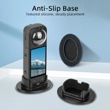 Flymile Desktop Base for Insta360 X5 Accessorise Vlgo Video Photography Mount Stand Non-Slip Base Camera Support Stabilizer