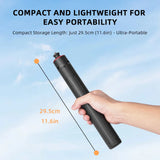 Flymile Extendable Tripod Adjustable Selfie Stick Long Hand Grip for DJI Pocket 3/Action 5/Insta360/Gopro Hero 13 12 Accessorise