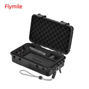 Flymile Waterproof Box Hard Case for Insta360 X5 Camera Accessorise Carrying Case Travel Storage With Carabiner & Wrist Strap