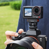 Flymile Cold Shoe Adapter Camera Mount for DJI Action 5 Pro/OSMO 360 Accessories Magnetic Quick Release Adapter Gimbal Base
