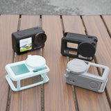 Flymile Silicone Cover for DJI Osmo Action 5 Pro Lens Cap Cover and Silicone Case Sleeve Camera Cover Rubber Protector Accseeory
