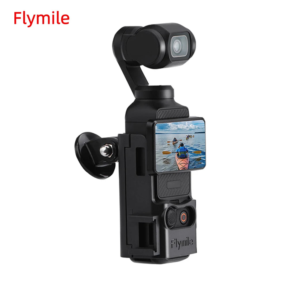 Flymile Extension Bracket For DJI Osmo Pocket 3 Protection Shell With Cold Shoe Adapter Mount Camera Photography Accessories