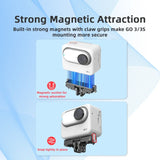 Flymile Adapter Magnetic Base for Insta360 GO 3/GO 3S Expansion Bracket Mount 1/4 Thread Tripod Adapter Mount Plate Accessory