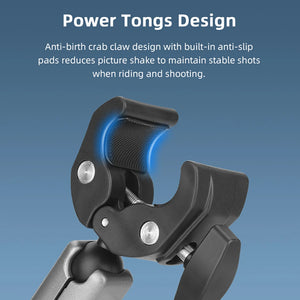 Flymile Super Clamp Mount with 360° Ballhead Bicycle/Motorcycle Handlebar Mount for Insta360 X5/Action 5/Pocket 3/GoPro Camera