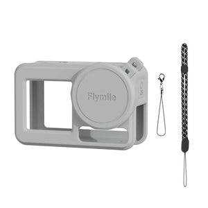Flymile Silicone Cover for DJI Osmo Action 5 Pro Lens Cap Cover and Silicone Case Sleeve Camera Cover Rubber Protector Accseeory