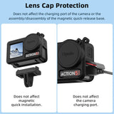 Flymile Silicone Cover for DJI Osmo Action 5 Pro Lens Cap Cover and Silicone Case Sleeve Camera Cover Rubber Protector Accseeory