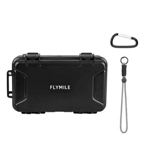 Flymile Waterproof Box Hard Case for Insta360 X5 Camera Accessorise Carrying Case Travel Storage With Carabiner & Wrist Strap