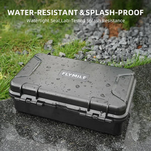 Flymile Waterproof Box Hard Case for Insta360 X5 Camera Accessorise Carrying Case Travel Storage With Carabiner & Wrist Strap
