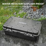 Flymile Waterproof Box Hard Case for Insta360 X5 Camera Accessorise Carrying Case Travel Storage With Carabiner & Wrist Strap