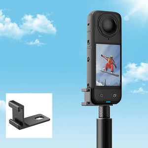 Flymile Expansion Bracket for Insat360 X4/X3/X2 Camera Aluminum Alloy Mount With Cold Shoe 1/4" Screw Portable Accessories