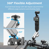 Flymile Super Clamp Mount with 360° Ballhead Bicycle/Motorcycle Handlebar Mount for Insta360 X5/Action 5/Pocket 3/GoPro Camera