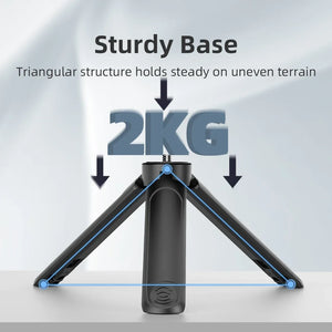 Flymile Mini Desktop Tripod Foldable Bracket Stand for for Gopro Camera Phone Vlgo Photography Accessories with 1/4'' Screw