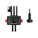 Flymile Magnetic Quick Release Adapter for GoPro 13 Camera 1/4'' Converter Tripod Base Mount for Insta360 X4/Action5 Accessories