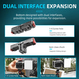 Flymile Magnetic Base Expansion Bracket for Insta360 GO3/3S Camera Adapter 1/4 Screw Hole Sports Camera Photography Accessories