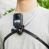 Flymile Neck Mount Quick Release Silicone Neck Hold for DJI Action 5 Pro/Osmo 360/Gopro/Insta 360 Accessories Chest Mount