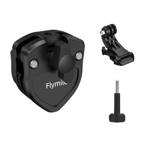 Flymile Motorcycle Windshield Mount for DJI Action 5/Pocket 3/Insta360 X5/Ace Pro 2 Camera Accessorise Aluminum Alloy Clip