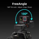 Flymile Magnetic Quick Release Base Adapter Mount Gimbal for Insta360 X5/Ace Pro 2 Accessorsie Extension Bracket with Cold Shoe